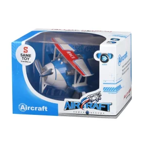 Самолет металический инерционный Same Toy Aircraft синий со светом и музыкой SY8012Ut-2 UA