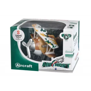 Самолет металический инерционный Same Toy Aircraft коричневый со светом и музыкой SY8015Ut-3 UA