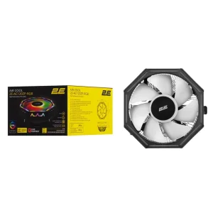 Процесорний кулер 2E Gaming Air Cool AC120ZP RGB, LGA1700, 1200, 115X, 775, AM5, AM4, AM3, AM3+, AM2, AM2+, FM2, FM1, 4pin RGB, TDP 95W, 2E-AC120ZP-RGB UA