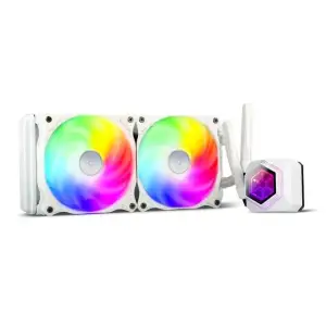 Система рідинного охолодження SilverStone Perma Frost Premium PF240W-ARGB-V2, LGA 1700, 2066, 2011, 1200, 115X, AM5, AM4, AM3, AM2, FM1, FM2, TDP240W, білий, SST-PF240W-ARGB-V2 UA