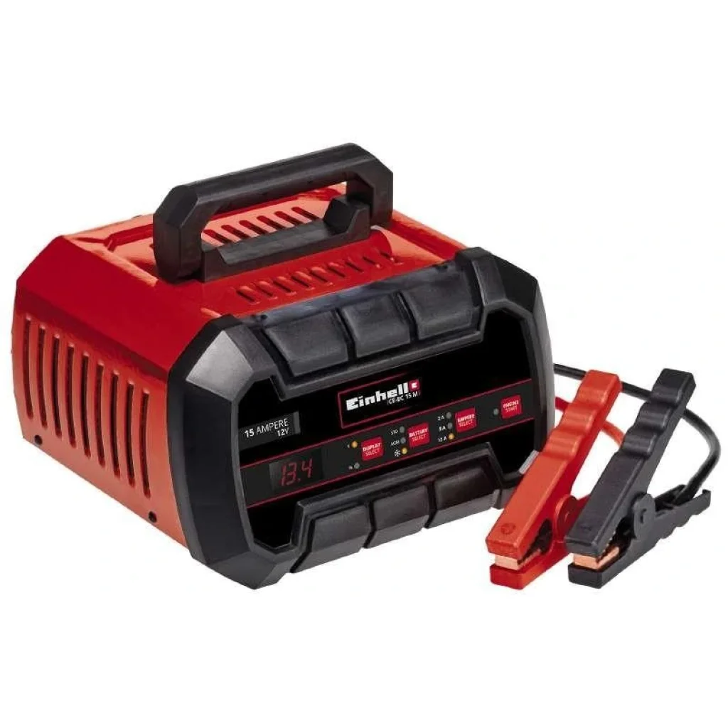 Пуско-зарядний пристрій Einhell CE-BC 15 M, 280Вт, 12В, 3-600Ач, макс 15А, 7.65кг, 1002265 UA