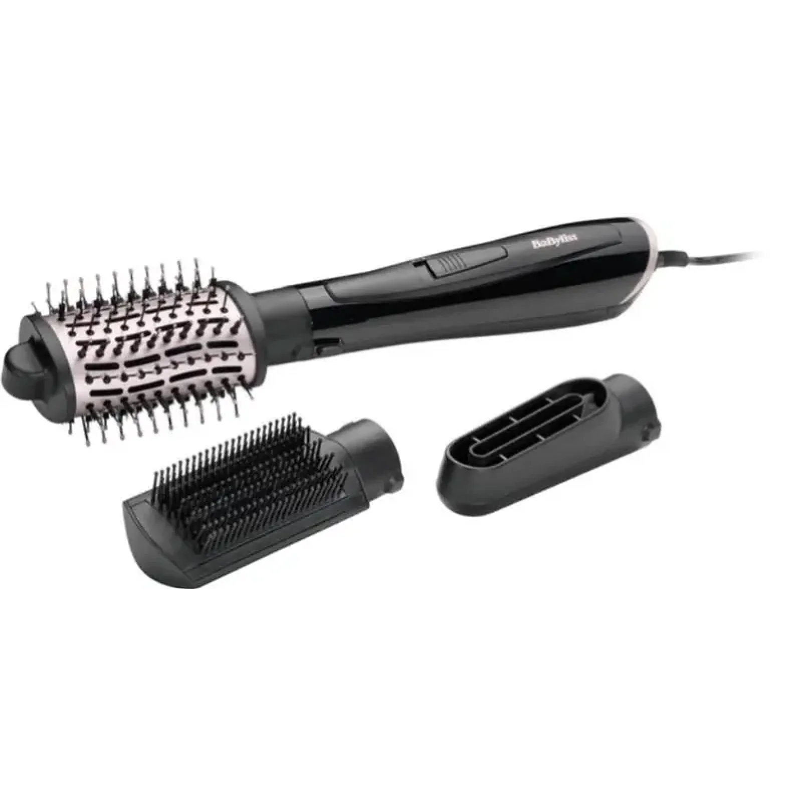 Фен-щітка Babyliss Style Smooth, 1000Вт, 2 режими, іоніз-я, хол. обдув, кераміка, Black (AS128E) UA