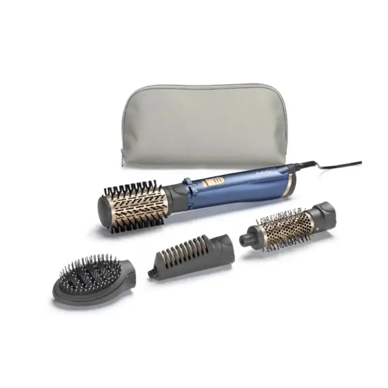 Фен-щітка Babyliss Style Pro, 1000Вт, 2 режими, іоніз-я, хол. Обдув, чохол для зберігання, кераміка, синій (AS965E) UA