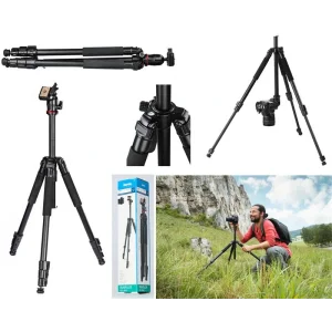 Штатив для фотокамер Hama Traveller 163 Ball,47 -163 cm, чорний, 00004291 UA
