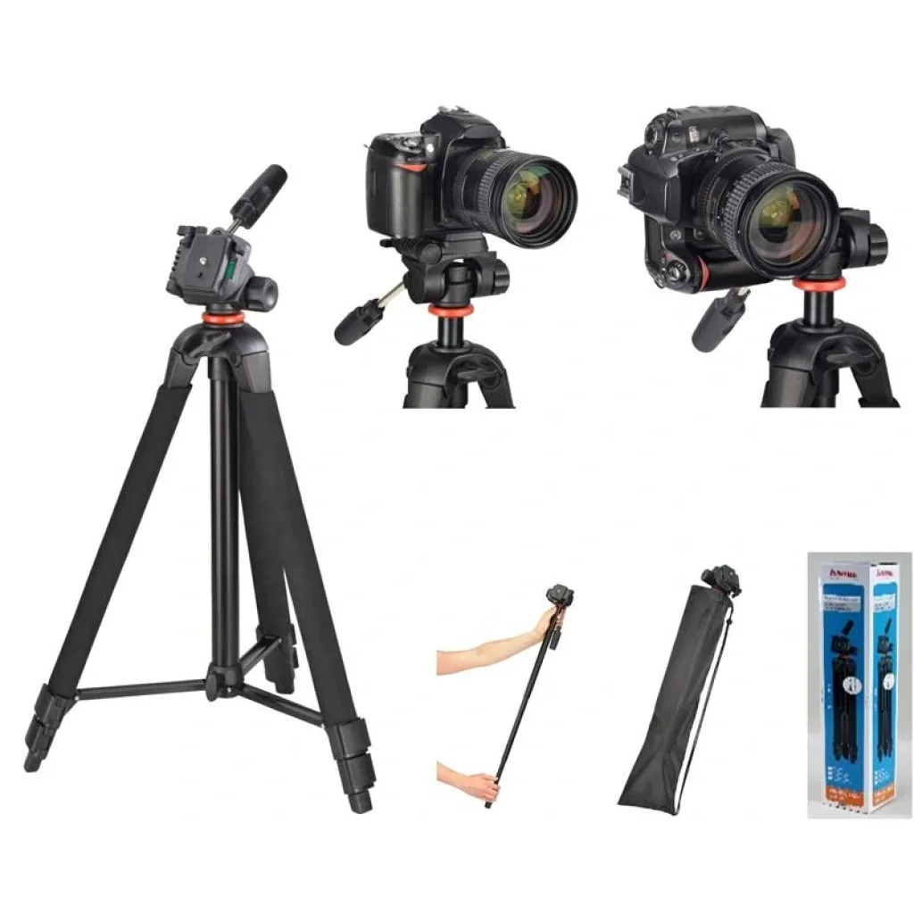 Штатив для фотокамер Hama Profil Duo 3D 53 -150 cm Black, 00004481 UA