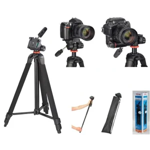 Штатив для фотокамер Hama Profil Duo 3D 53 -150 cm Black, 00004481 UA