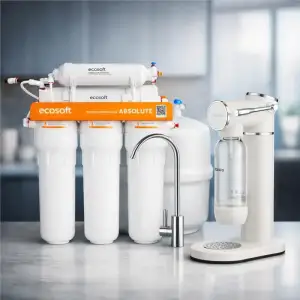 Комплект фільтру зворотного осмосу Ecosoft Absolute з сифоном для газування води ARDESTO, білий (MO675MECO-SMW-02W) UA