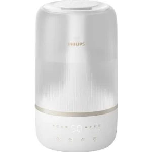 Зволожувач повітря Philips традиційне зволоження Series 1001, 41м2, 3л, 275мл/г, електр. кер-ння, режим сну, нічник, білий (HU1510/04) UA