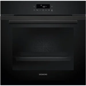Духова шафа Siemens електрична, 71л, A+, дисплей, конвекція, піроліз, чорний (HB272GEB3) UA