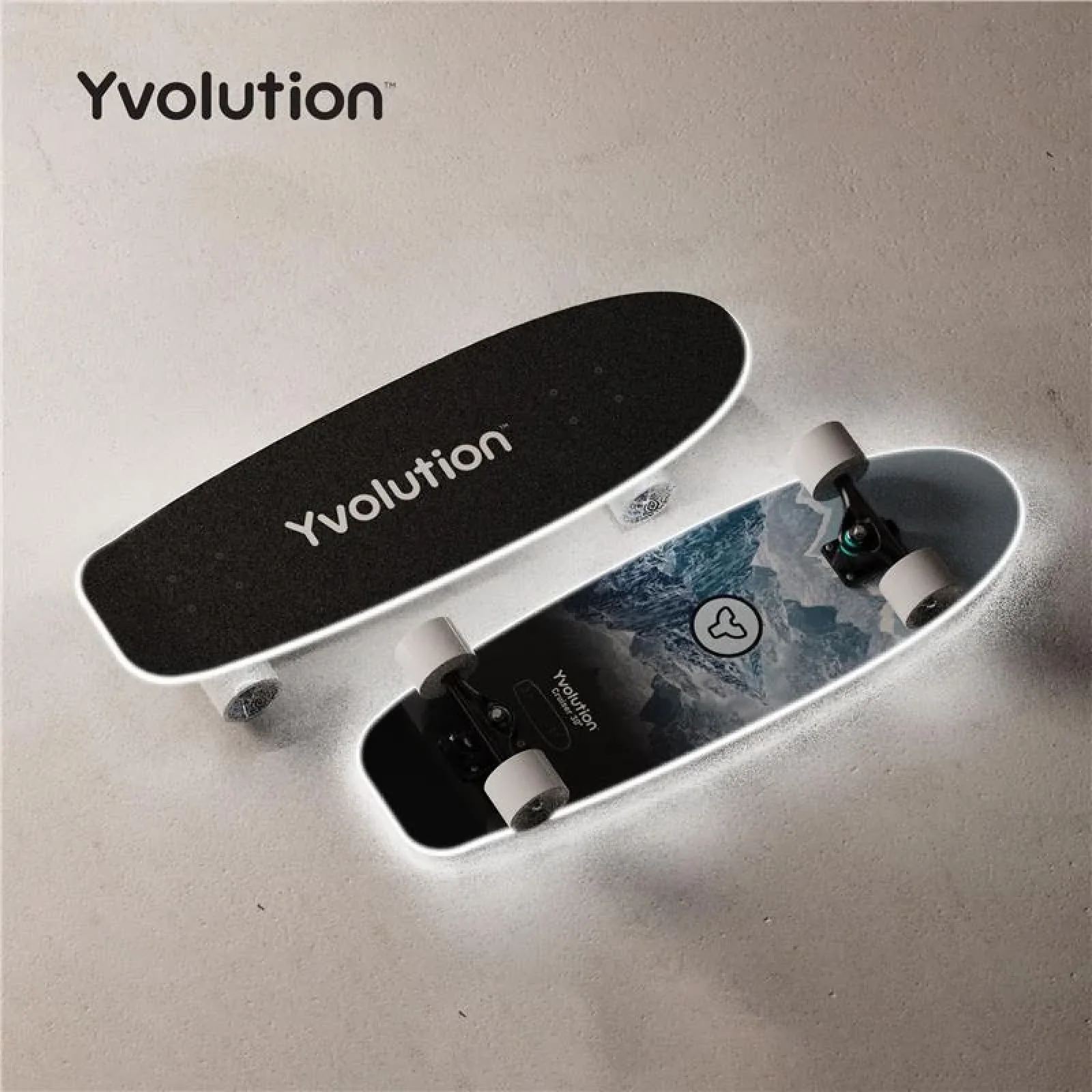 Скейтборд Yvolution Dynamo Cruiser LED 76см, синій, YS52B2 UA