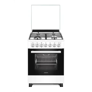 Плита ARDESTO комби Elegance, 66л, 60x60см, конвекция, чугун, подсветка, форсунки LPG (подключение газового баллона), белый, FSCF-C606W UA