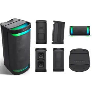 Акустична система Sony SRS-XP500B 2.0, BT, USB-A, Jack 3.5 - 6.3, IPX4, LED, Party Connect, SBC, AAC, LDAC, Чорний, SRSXP500B.RU1 UA