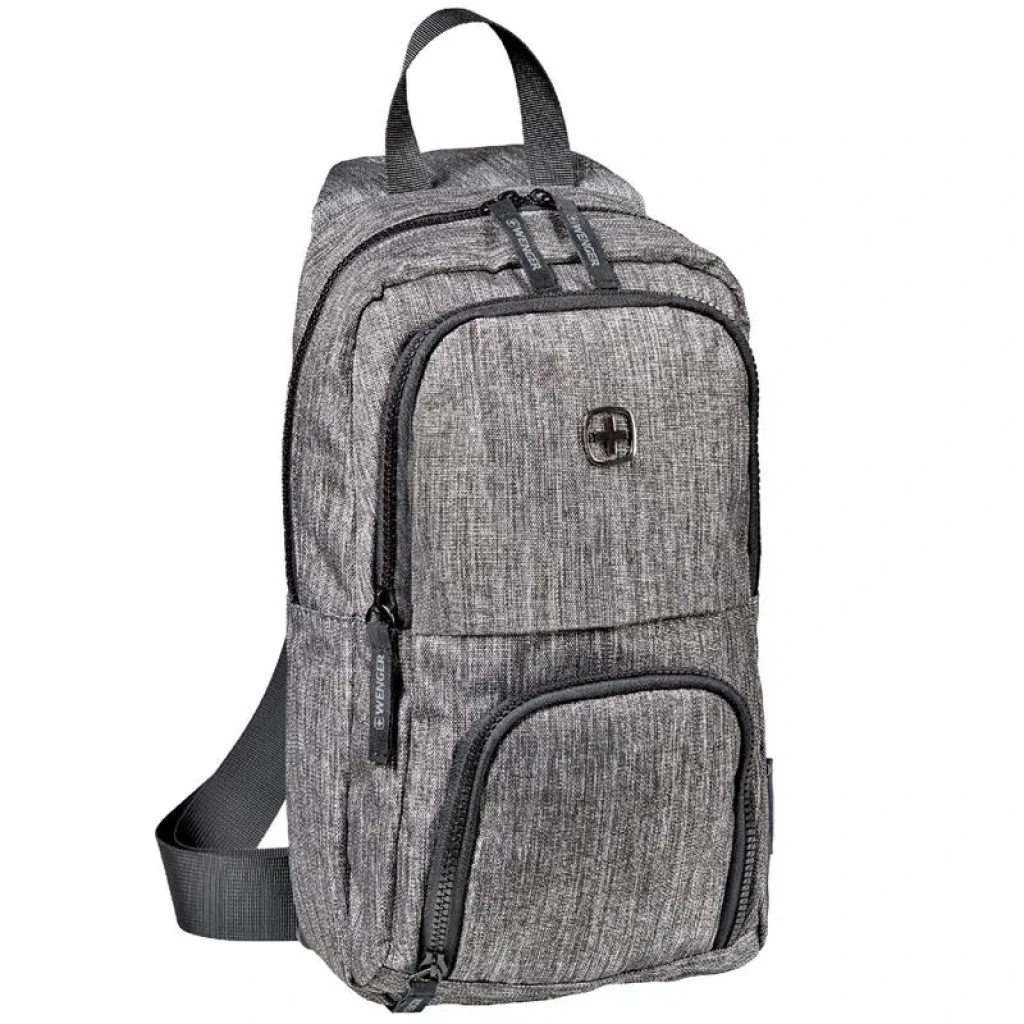 Рюкзак-слінг, Wenger Console Cross Body Bag, сірий, 605029 UA