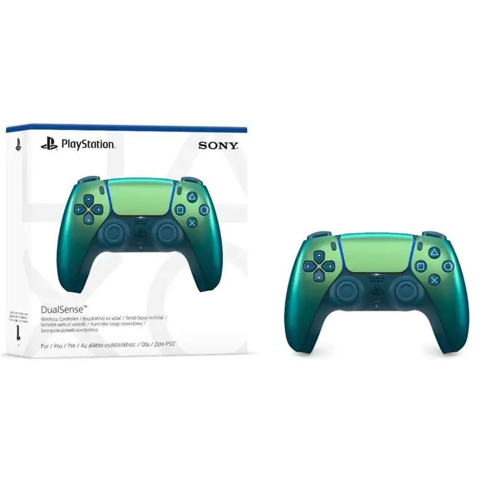 Геймпад PlayStation 5 Dualsense BT, Chrome Teal (1000044474) UA