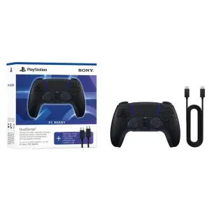 Геймпад PlayStation 5 Dualsense BT, Midnight Black (USB-C кабель) (1000051651) UA