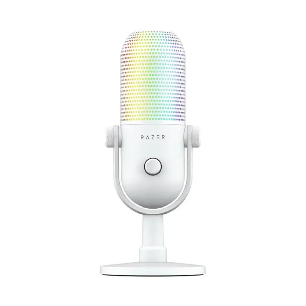 Мікрофон геймінговий Razer Seiren V3 Chroma, Uni, RGB, USB-A, 2м, білий (RZ19-05060200-R3M1) UA
