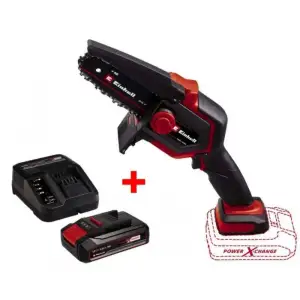 Пила ланцюгова акумуляторна Einhell GE-PS 18/15 Li BL Kit PXC 18В акб 1х2.5А·год шина 158мм різ 125мм 4.8 м/с 1.1кг (4600040K) UA