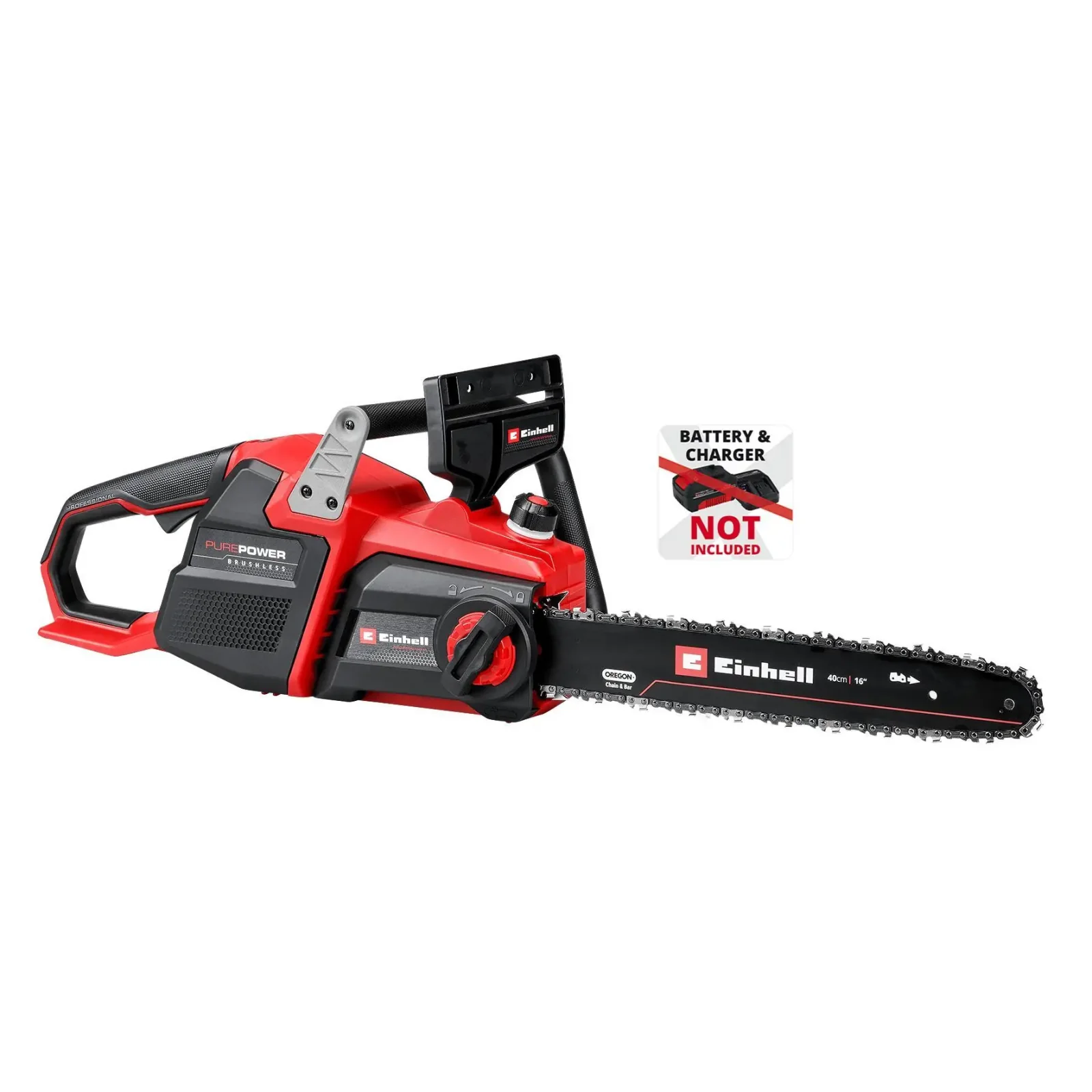 Пила ланцюгова акумуляторна Einhell Professional GP-LC 36/40 Li BL - Solo PXC 36В шина 40см безщіткова 19м/с 4.8кг без АКБ та ЗП (4600050) UA