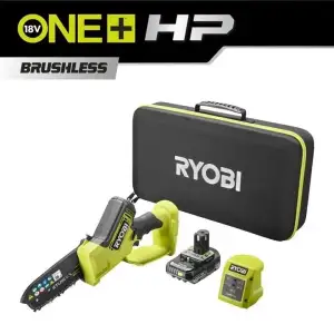 Пила ланцюгова акумуляторна Ryobi ONE+ HP RY18PSX15A-120T 18В акб 1х2А·год ЗП 15см 1.19кг кейс (5133005899) UA