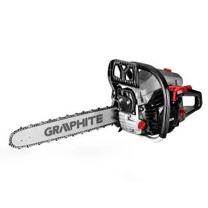 Пила ланцюгова бензинова GRAPHITE 40/45см 2кВт/2.7л.с. 52см3 5.53кг (58G954) UA