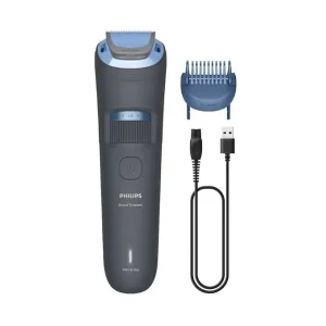 Тример Philips Series 3000, для бороди і вусів, акум., сталь, синій (BT3617/15) UA