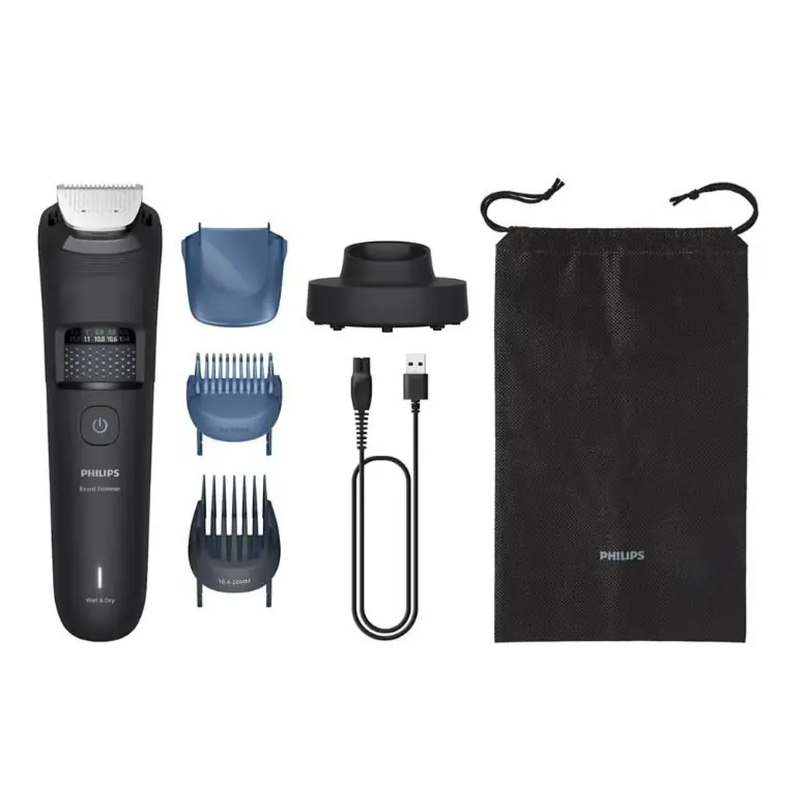 Тример Philips Series 5000, для бороди і вусів, акум., сталь, Black (BT5780/15) UA