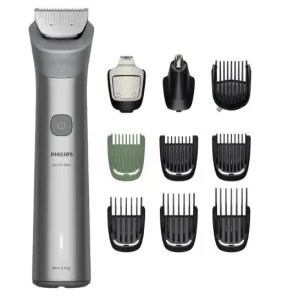 Тример Philips Series 5000, для бороди, голови та тіла, насадок-10, сталь, сірий (MG5921/15) UA