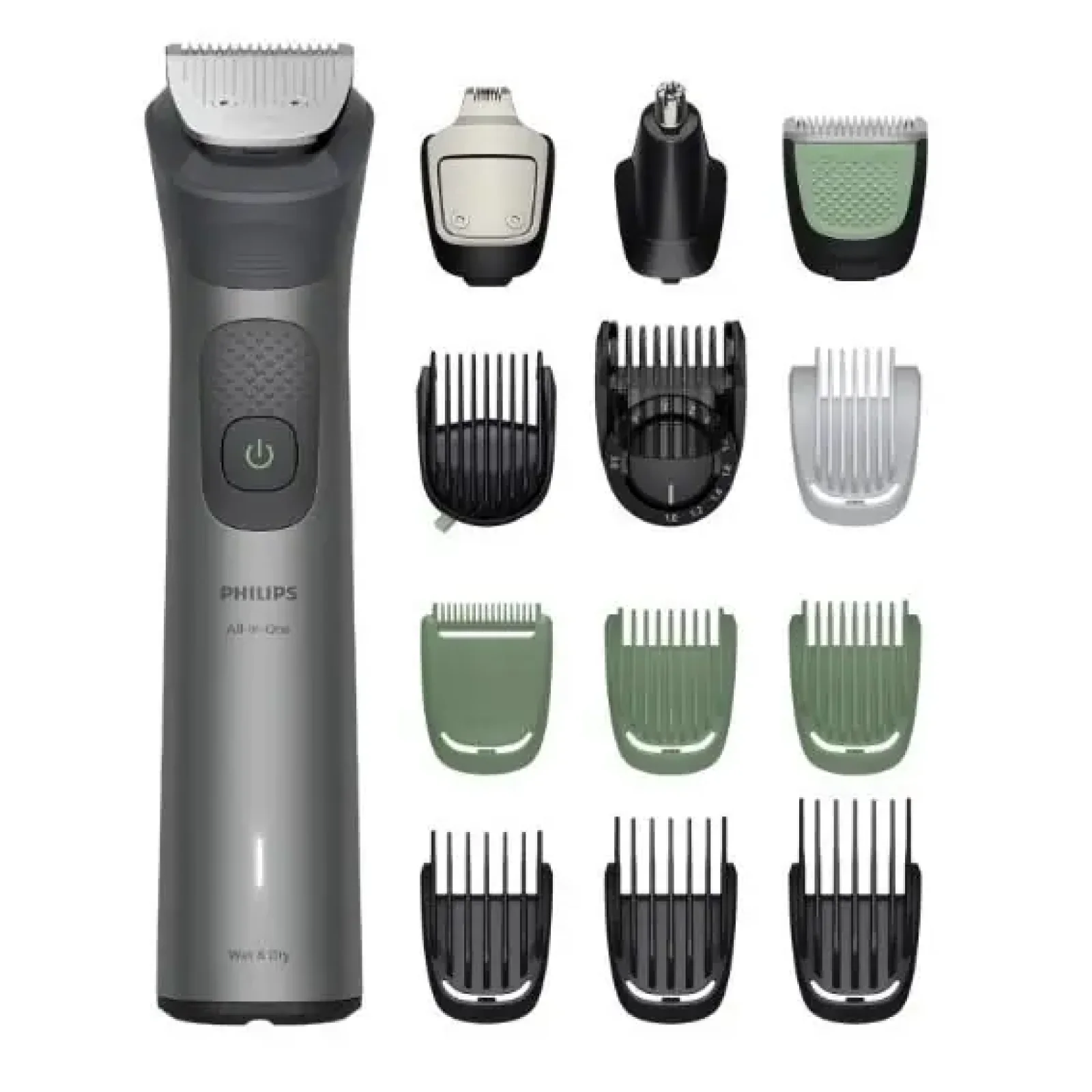 Тример Philips Series 7000, для бороди, голови та тіла, насадок-15, сталь, сірий (MG7921/15) UA