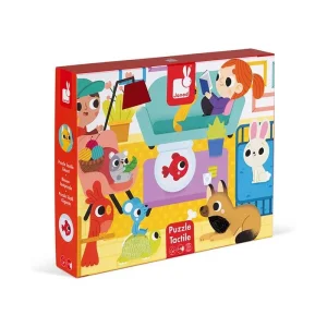 Пазл тактильний Janod Домашні тварини 20ел, J02686 UA
