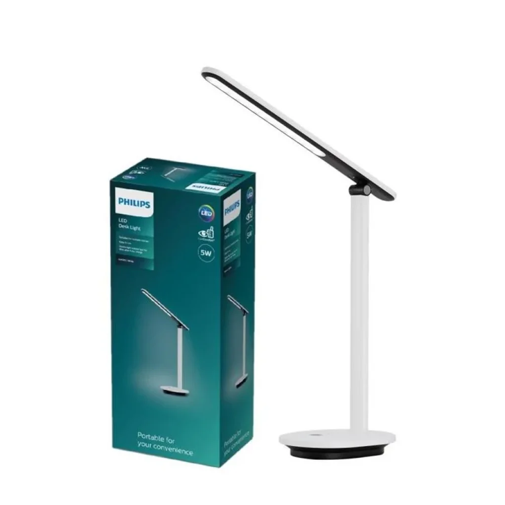 Лампа настільна з акумулятором Philips Ivory 5Вт 3000/4000/5000K 3000мАг USB-A білий, 929003194707 UA