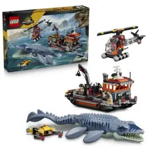 Конструктор LEGO Jurassic World Напад мозазавра на човен (77983)