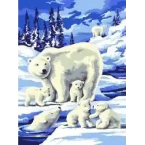 Набір для творчості Sequin Art PAINTING BY NUMBERS JUNIOR-PAIRS Зимова дика природа, SA0817 UA