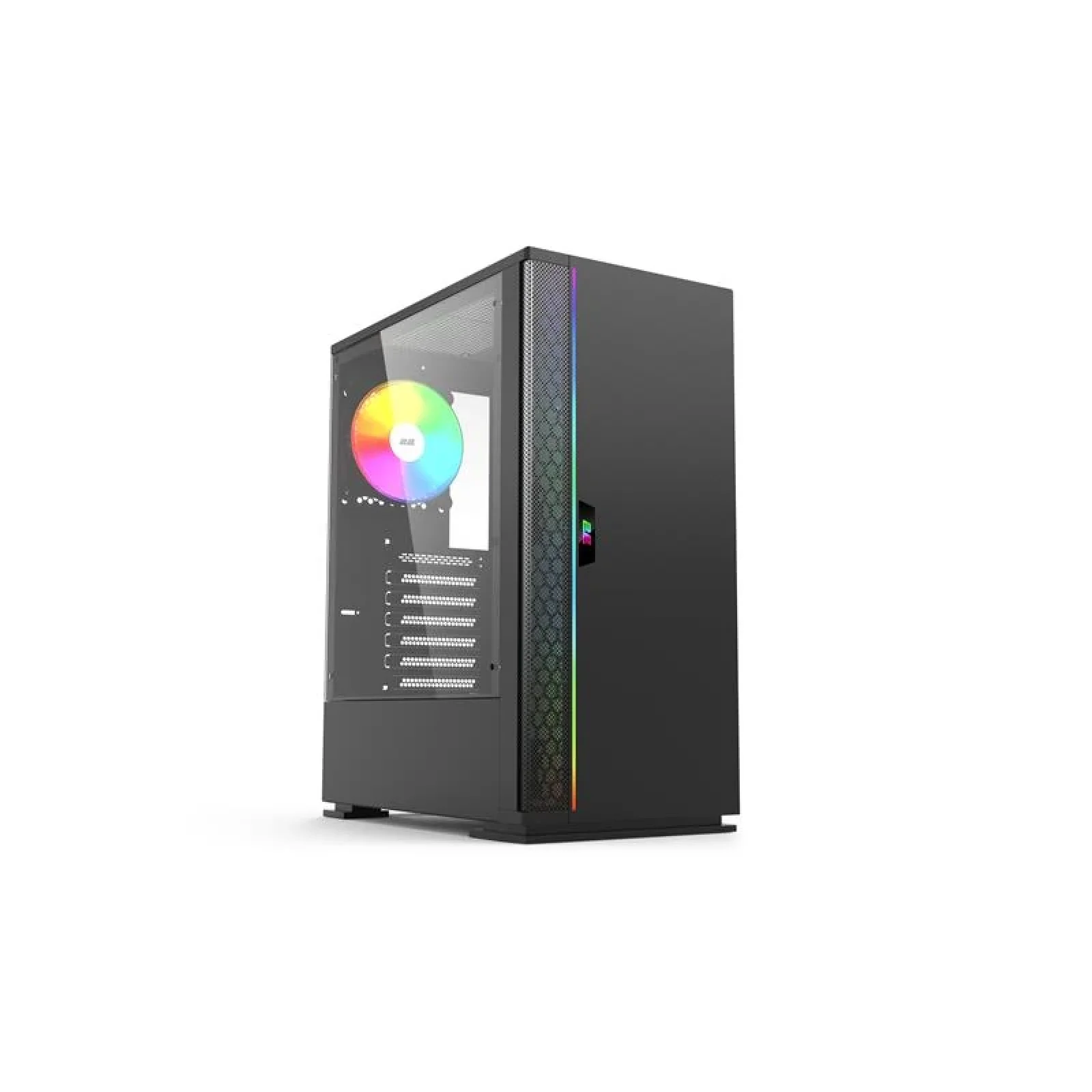 Корпус 2E Gaming Spargo Neo GX910N, без БЖ, 2xUSB3.0, 1xUSB2.0, 1x120mm ARGB, ARGB strip, TG Side Panel, ATX, чорний, 2E-GX910N UA