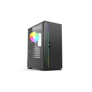 Корпус 2E Gaming Spargo Neo GX910N, без БЖ, 2xUSB3.0, 1xUSB2.0, 1x120mm ARGB, ARGB strip, TG Side Panel, ATX, чорний, 2E-GX910N UA