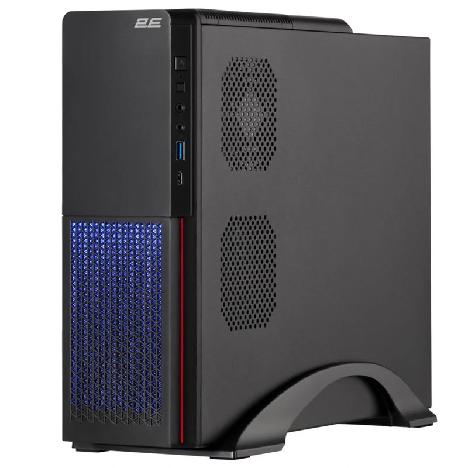 Корпус 2E S613ARGB-400, з БЖ 2E 400W-SFX, 1xUSB3.0, 1хUSB Type-C, 1x80мм, Micro ATX/ Desktop, чорний, 2E-S613ARGB-400 UA