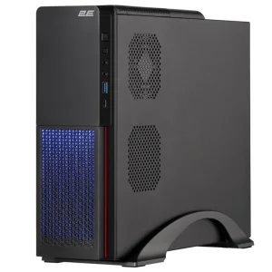 Корпус 2E S613ARGB-400, з БЖ 2E 400W-SFX, 1xUSB3.0, 1хUSB Type-C, 1x80мм, Micro ATX/ Desktop, чорний, 2E-S613ARGB-400 UA