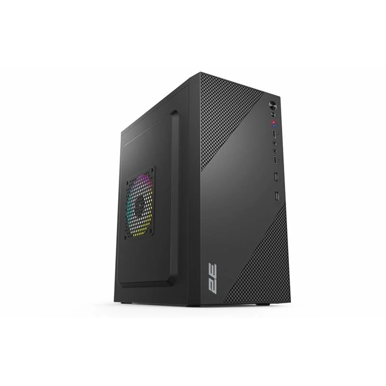 Корпус 2E TeamX TMX04 з БЖ 2E ATX400W, 2xUSB2.0, 1x80мм, VGA 220мм, mATX, чорний, 2E-TMX04 UA
