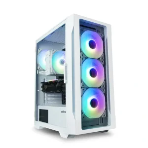 Корпус Zalman I3 Neo TG, без БЖ, 1xUSB3.0, 2xUSB2.0, 4x120mm RGB fans, TG Side/Front Panel, ATX, білий, I3NEOTGWHITE UA