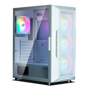 Корпус Zalman I3 Neo, без БЖ, 1xUSB3.0, 2xUSB2.0, 4x120mm RGB fans, TG Side Panel, ATX, білий, I3NEOWHITE UA