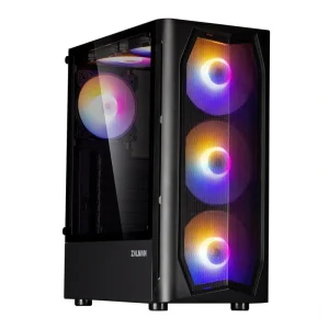 Корпус Zalman N4 Rev.1, без БЖ, 1xUSB3.0, 2xUSB2.0, 3x140mm RGB fans, 3x120mm RGB fans, TG Side Window, ATX, чорний, N4REV.1 UA