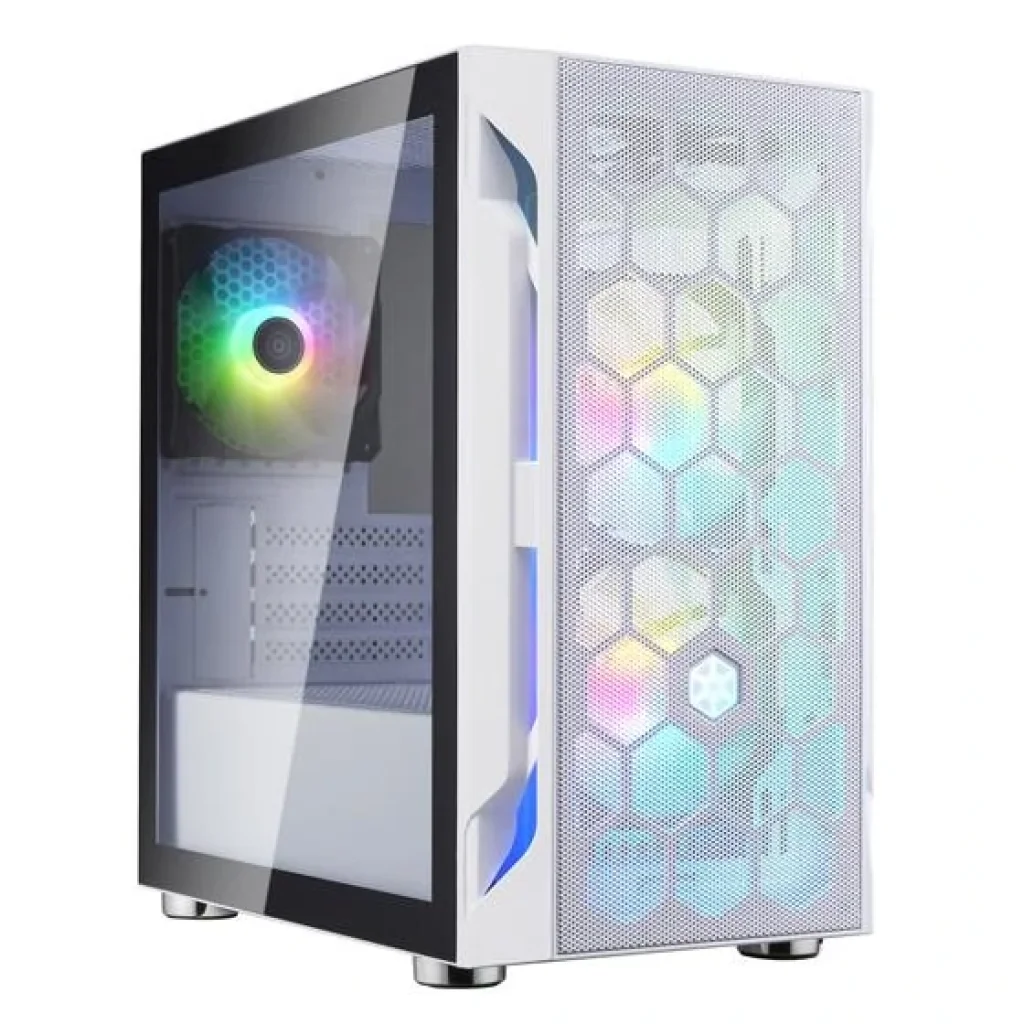 Корпус SilverStone Fara FAH1MW-PRO, без БЖ, 1xUSB3.0, 2xUSB2.0, 3x120мм ARGB, VGA 320 мм, LCS ready, TG Side Panel, mATX, білий, SST-FAH1MW-PRO UA