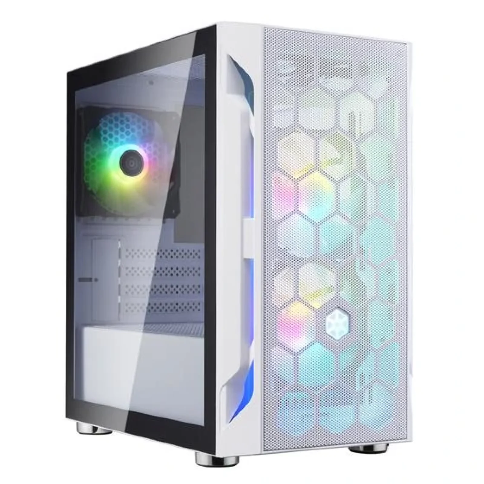 Корпус SilverStone Fara FAH1MW-PRO, без БЖ, 1xUSB3.0, 2xUSB2.0, 3x120мм ARGB, VGA 320 мм, LCS ready, TG Side Panel, mATX, білий, SST-FAH1MW-PRO UA