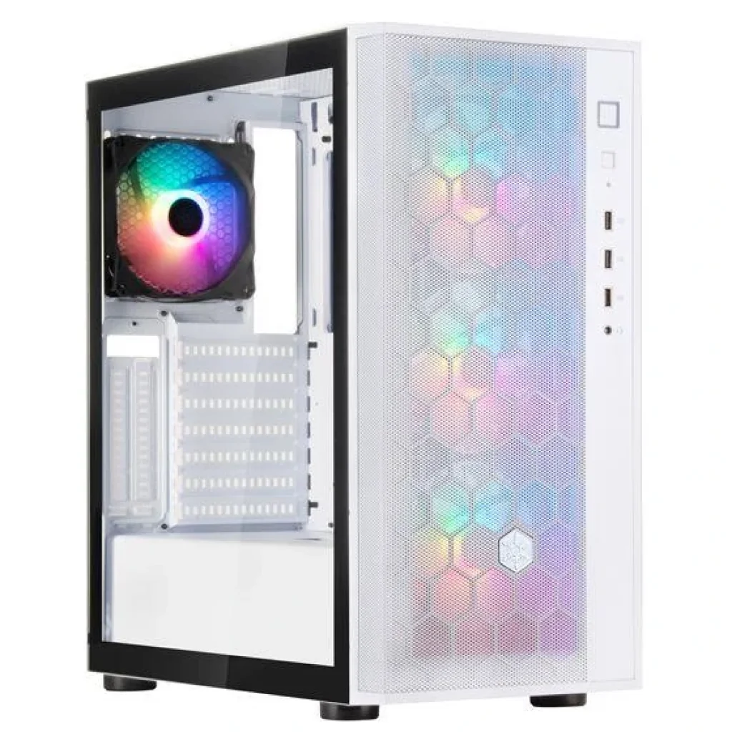 Корпус SilverStone Fara FAR1W-PRO-V2, без БЖ, 2xUSB3.0, 1xUSB2.0, 4x120мм ARGB, VGA 340 мм, LCS ready, TG Side Panel, ATX, білий, SST-FAR1W-PRO-V2 UA
