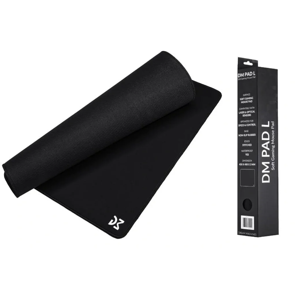 Ігрова поверхня Dream Machines DM Pad L Black 450x400x3, DM_Pad_L UA