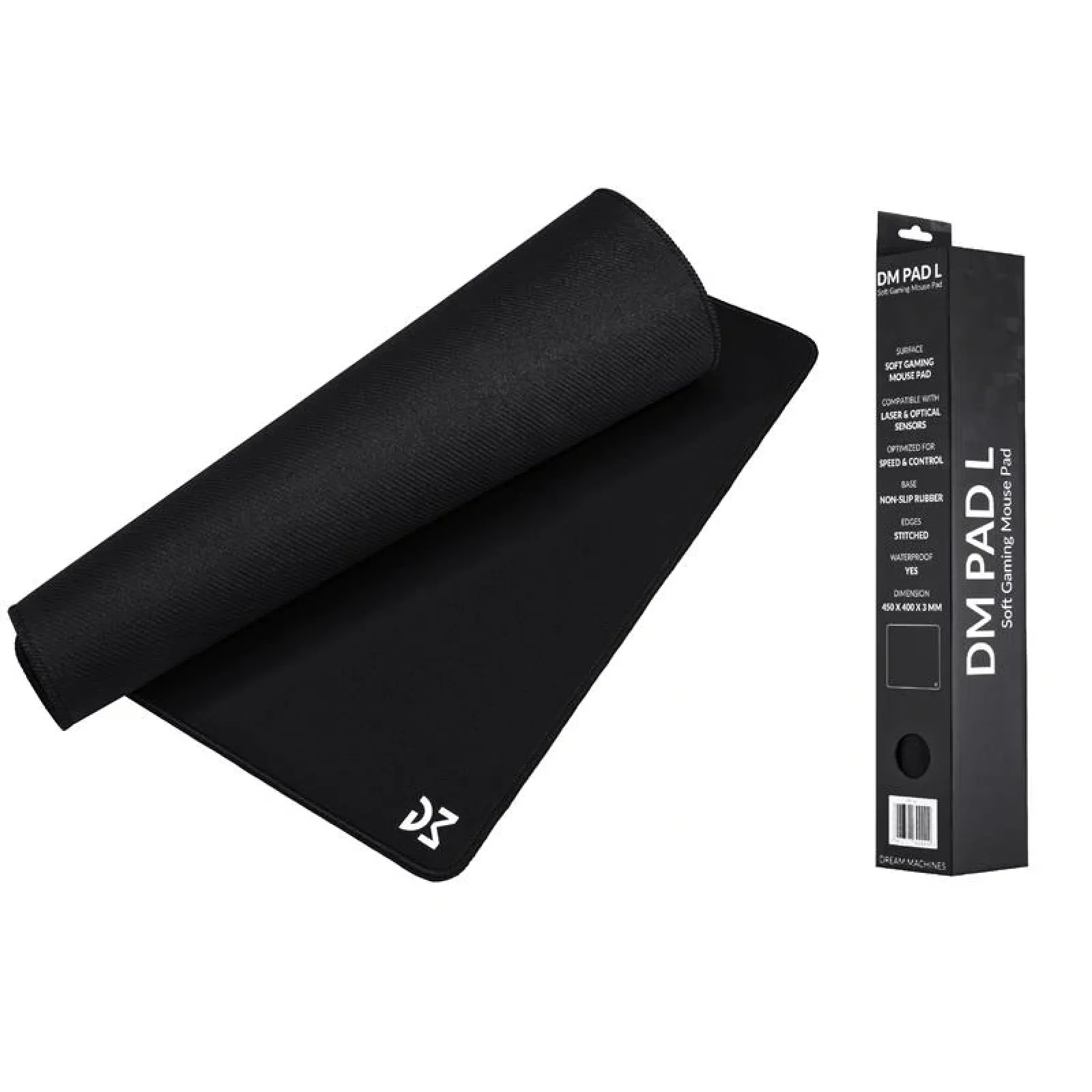 Игровая поверхность Dream Machines DM Pad L Black 450x400x3, DM_Pad_L UA