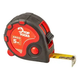 Рулетка Top Tools, 5мх19мм, сталева стрічка (27C124) UA