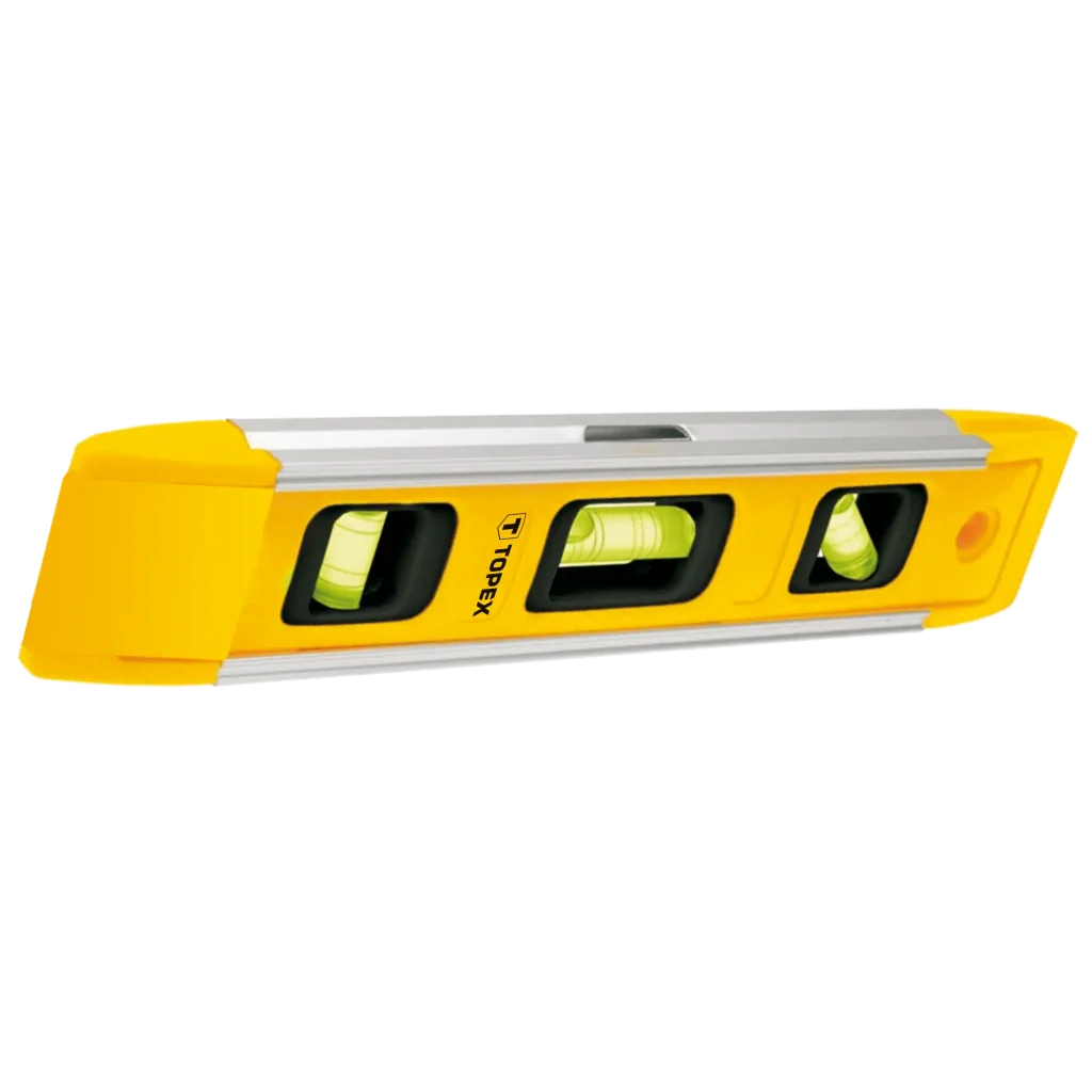 Рівень TOPEX Torpedo, 23см, 3 капсули, пластмаса, магнітна основа (29C894) UA