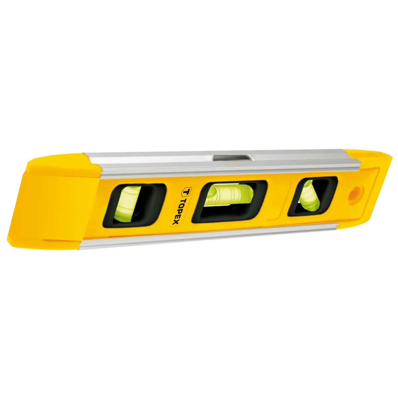 Рівень TOPEX Torpedo, 23см, 3 капсули, пластмаса, магнітна основа (29C894) UA