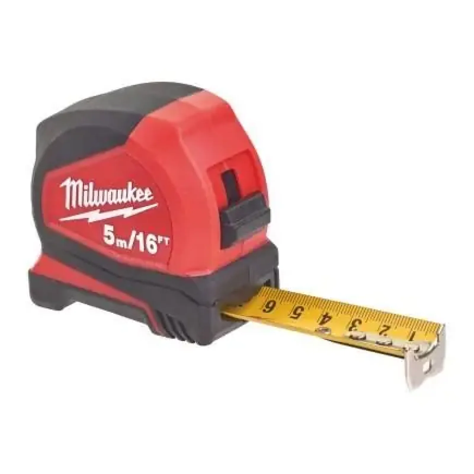 Рулетка Milwaukee Pro Compact, 5м/16фтх25мм, з фіксатором змотування, АБС-пластик (4932459595) UA
