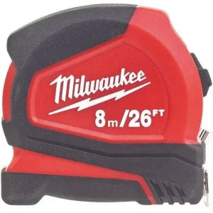 Рулетка Milwaukee Pro Compact C8-26/25, 8мх16мм, з фіксатором змотування, АБС-пластик (4932459596) UA